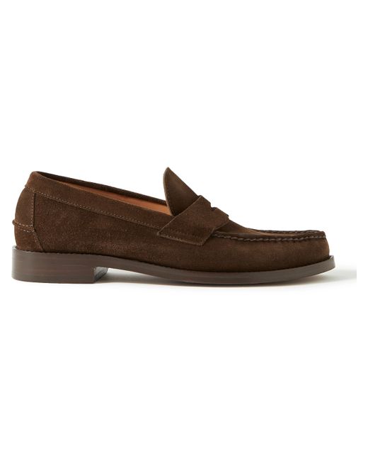 Sid Mashburn Suede Penny Loafers