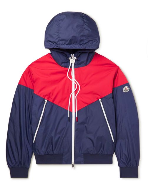 Moncler Bukret Two-Tone Shell Hooded Down Jacket