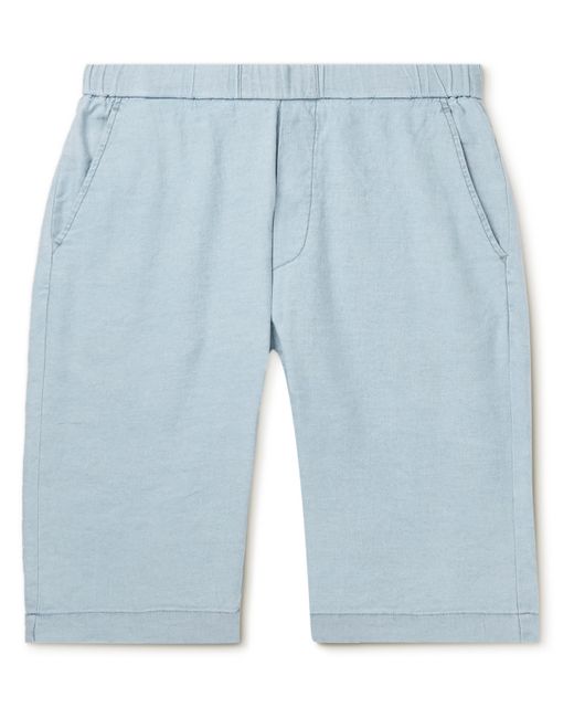 Barena Straight-Leg Linen-Piqué Bermuda Shorts
