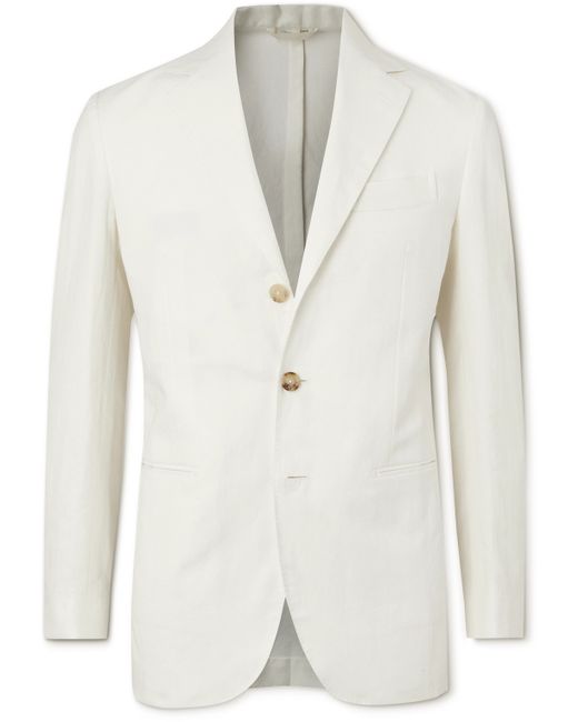 De Petrillo Unstructured Cotton and Hemp-Blend Suit Jacket