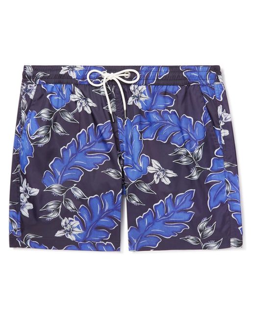 Moncler Slim-Fit Short-Length Floral-Print Swim Shorts