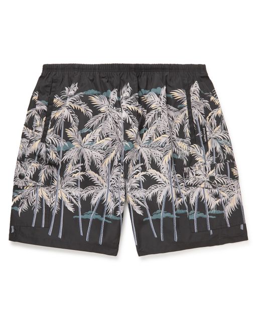 Palm Angels Straight-Leg Printed Shell Shorts