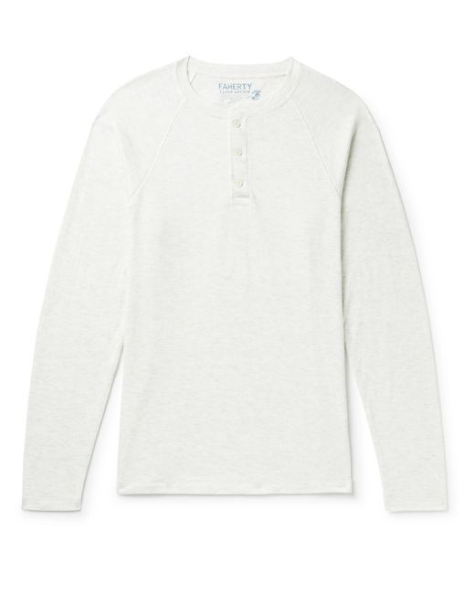 Faherty Pima Cotton and Modal-Blend Henley T-Shirt