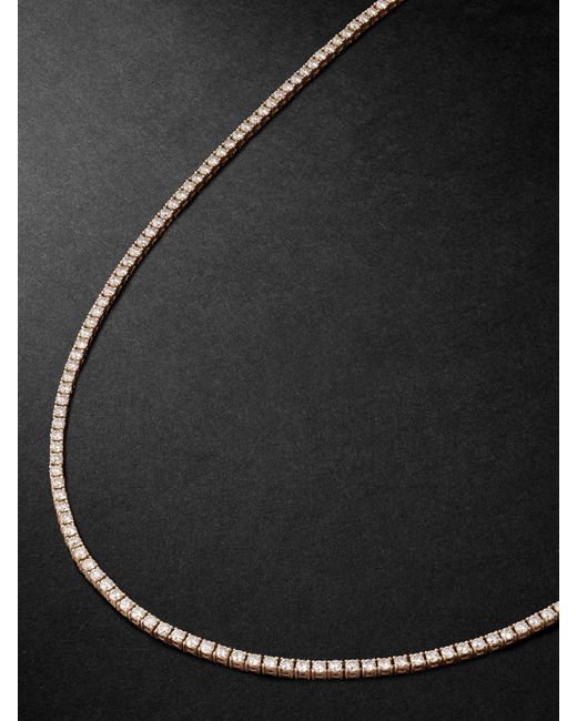 Kolours Jewelry Spectra Gold Diamond Tennis Necklace