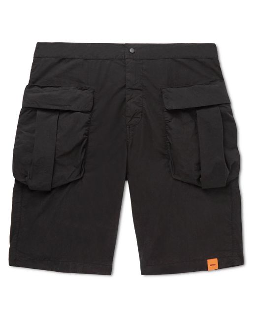 Aspesi Straight-Leg Cotton-Poplin Cargo Shorts