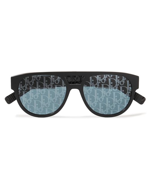 Dior DiorB23 Aviator-Style Acetate Mirrored Sunglasses