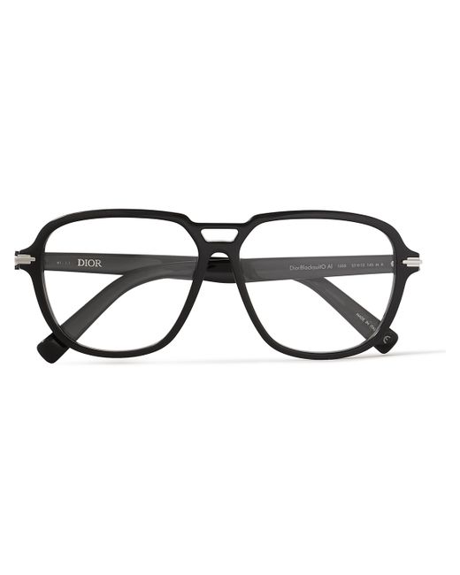 Dior DiorBlackSuitO AI Aviator-Style Acetate Optical Glasses