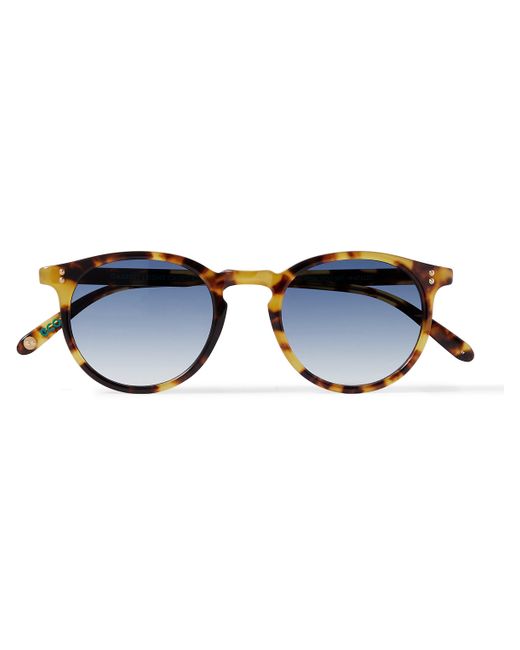 Garrett Leight California Optical Carlton 47 Round-Frame Tortoiseshell Acetate Sunglasses