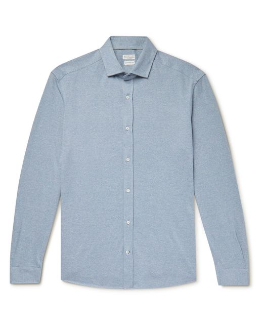 Brunello Cucinelli Cotton and Linen-Blend Shirt