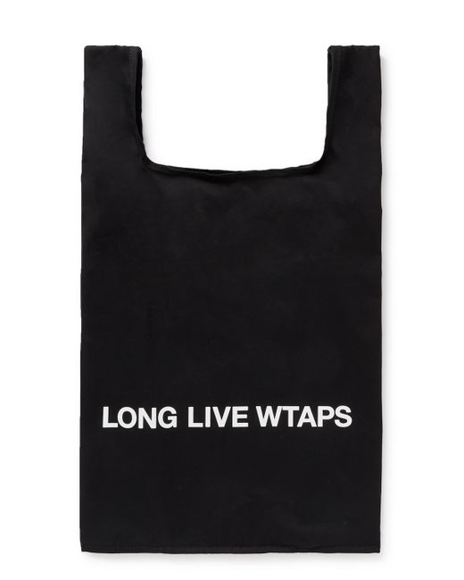 Wtaps Logo-Print Cotton-Canvas Tote Bag