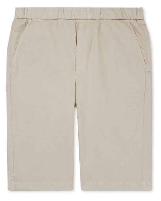 Barena Agro Maestra Straight-Leg Stretch Cotton and Linen-Blend Shorts
