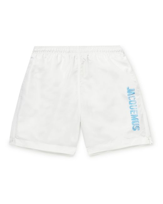 Jacquemus Mid-Length Logo-Print Recycled Swim Shorts