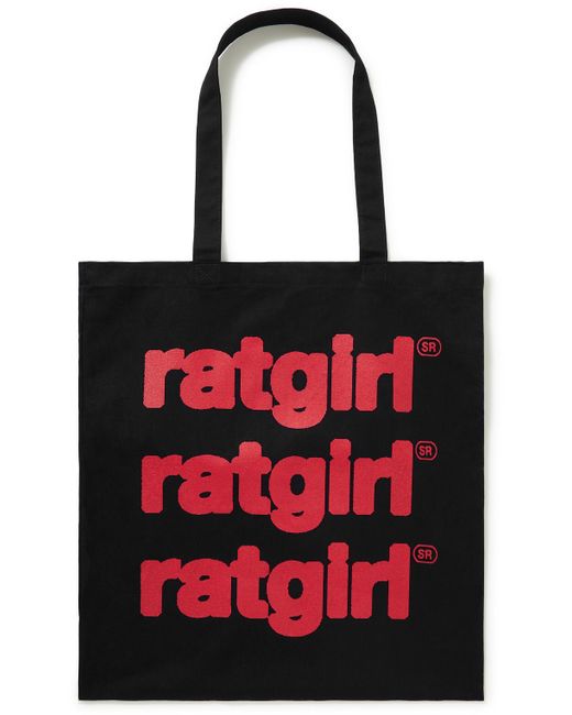 Stray Rats Logo-Print Cotton-Canvas Tote Bag
