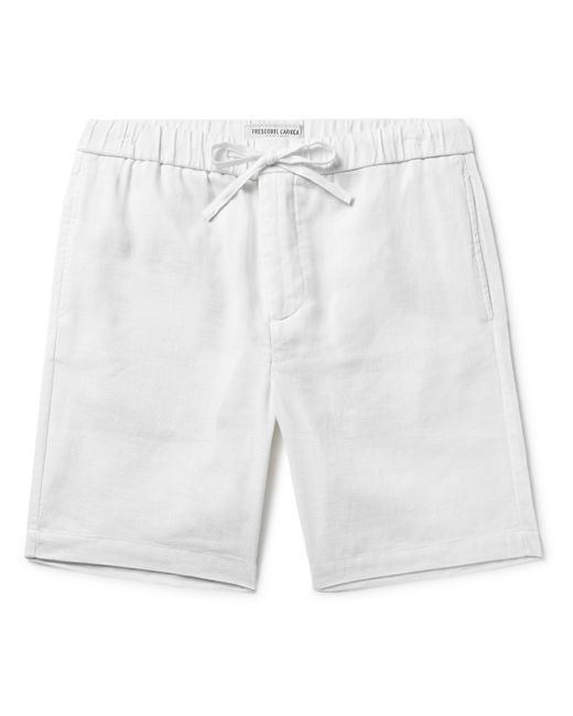 Frescobol Carioca Felipe Linen and Cotton-Blend Drawstring Shorts