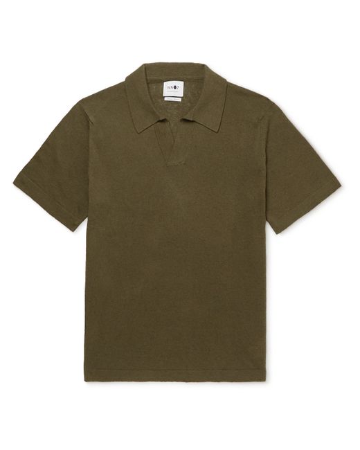 Nn07 Ryan Cotton and Linen-Blend Polo Shirt