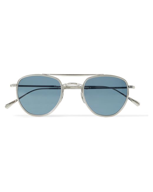 Mr Leight Roku II Aviator-Style Titanium Sunglasses