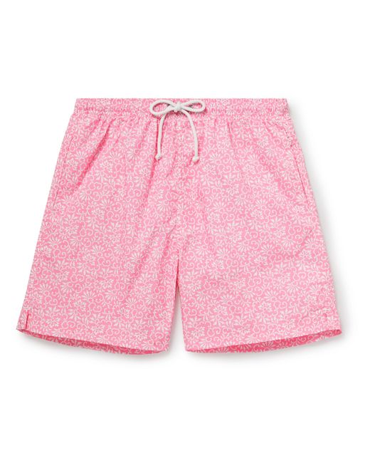 Anderson & Sheppard Mid-Length Floral-Print Swim Shorts