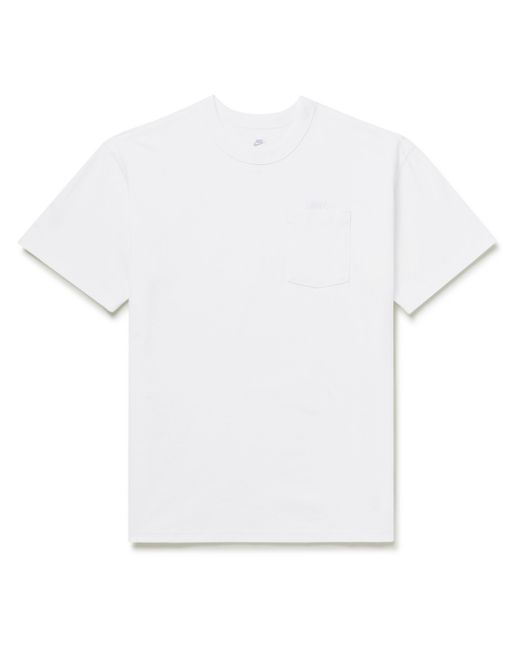 Nike Sportswear Club Logo-Embroidered Cotton-Jersey T-Shirt