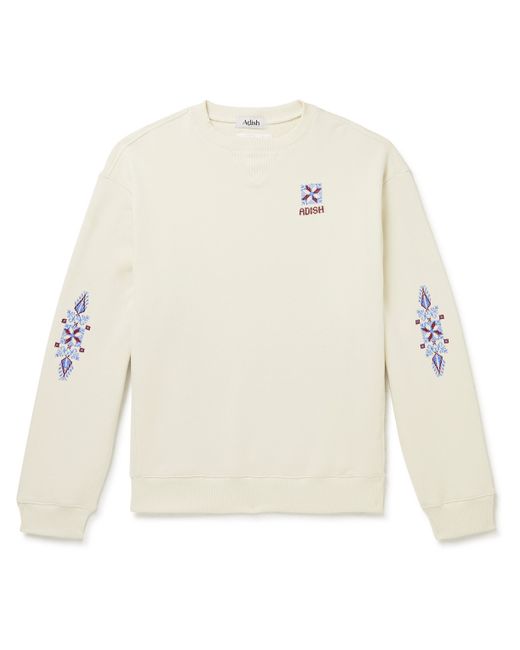 Adish Logo-Embroidered Cotton-Jersey Sweatshirt