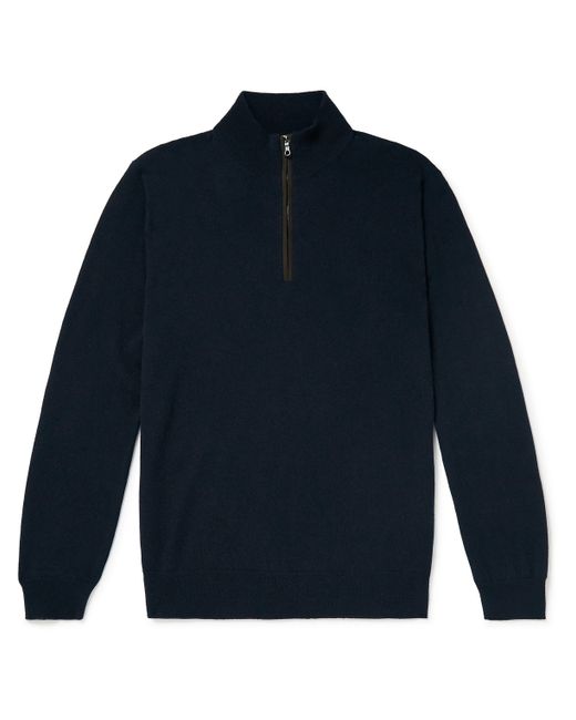 Purdey Cashmere Half-Zip Sweater