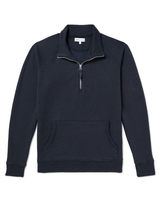 Hamilton & Hare Cotton and Lyocell-Blend Jersey Half-Zip Sweatshirt