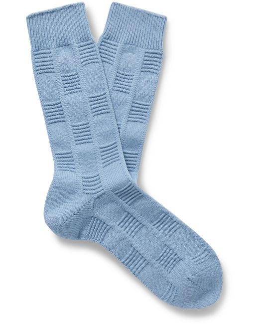 Mr P. Mr P. Cotton-Blend Jacquard Socks