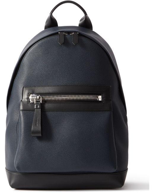 Tom Ford Buckley Pebble-Grain Leather Backpack