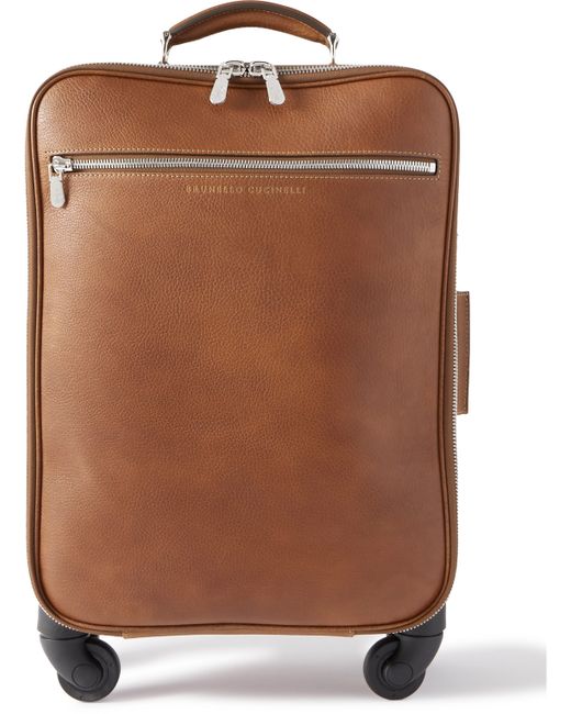 Brunello Cucinelli Full-Grain Leather Suitcase