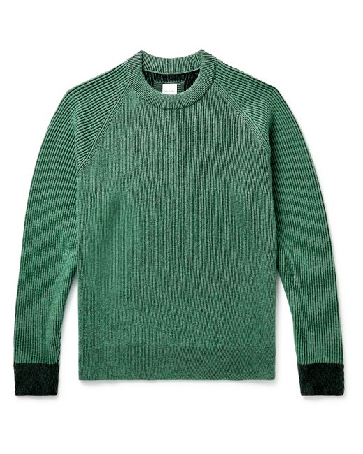 Paul Smith Ribbed Wool and Cotton-Blend Sweater