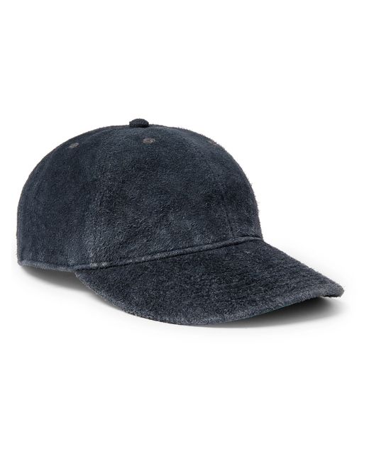Rrl Roughout Leather Baseball Cap