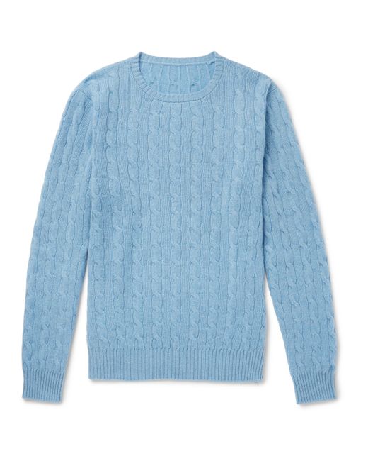 Anderson & Sheppard Cable-Knit Cashmere Sweater