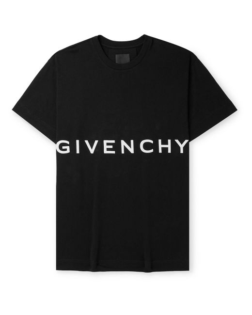 Givenchy Oversized Logo-Embroidered Cotton-Jersey T-Shirt