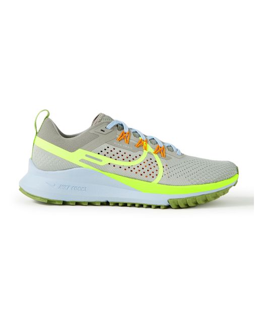 Nike Running React Pegasus Trail 4 Rubber-Trimmed Mesh Running Sneakers