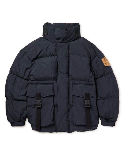 Moncler Genius JW Anderson Donard Logo-Appliquéd Quilted Shell Hooded Down Jacket