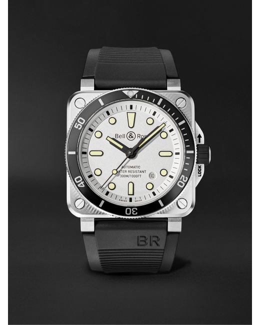 Bell & Ross BR 03-92 Diver Automatic 42mm Stainless Steel and Rubber Watch Ref. No. BR0392-D-WH-ST/SRB