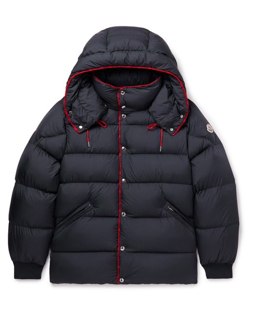 Moncler Amarante Logo-Appliquéd Quilted Shell Hooded Down Jacket