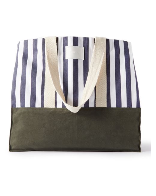 Erdem Striped Cotton-Canvas Tote Bag