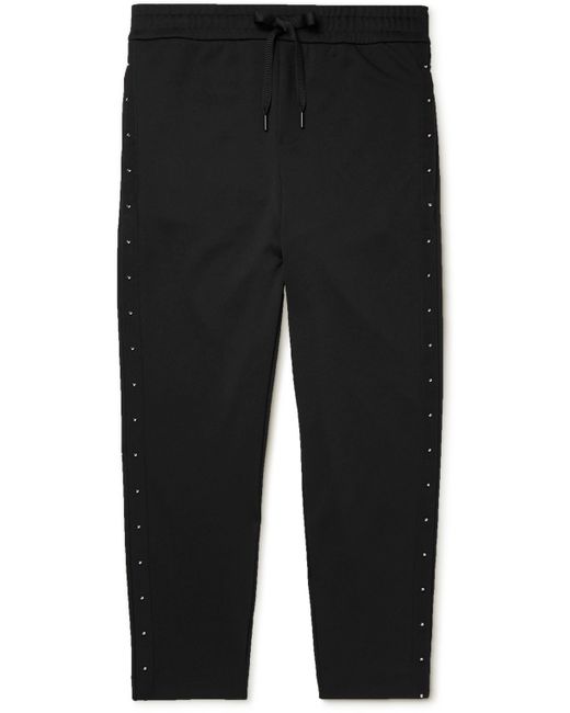 Moncler Tapered Embellished Jersey Sweatpants
