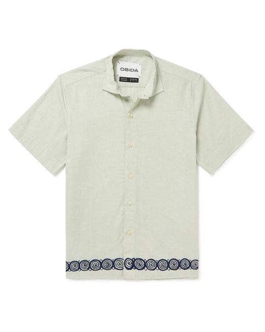 Obida Embroidered Cotton-Poplin Shirt