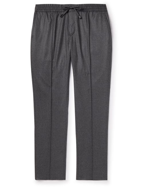 Brioni Sidney Straight-Leg Wool and Cashmere-Blend Drawstring Trousers