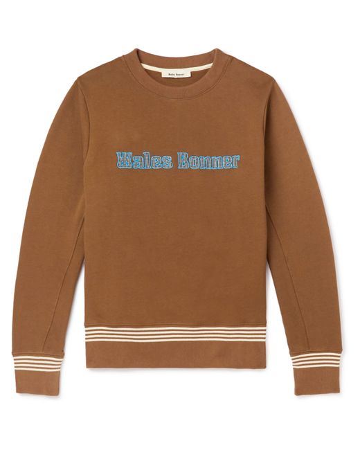 Wales Bonner Slim-Fit Logo-Appliquéd Organic Cotton-Jersey Sweatshirt