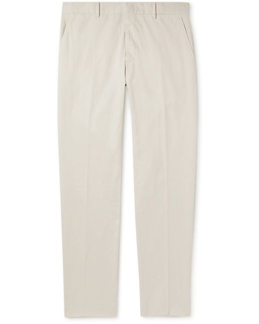Z Zegna Tapered Cotton-Blend Twill Trousers