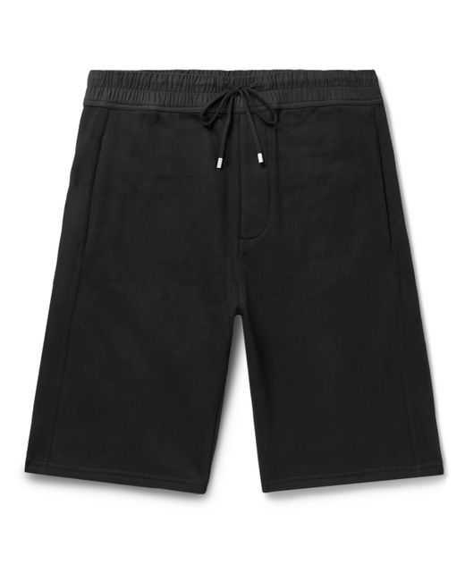 Saint Laurent Straight-Leg Cotton-Jersey Drawstring Bermuda Shorts
