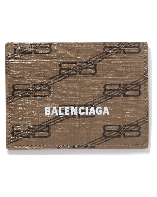 Balenciaga Logo-Print Coated-Canvas Cardholder