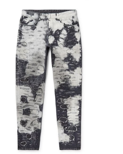 Givenchy Slim-Fit Distressed Bleached Jeans