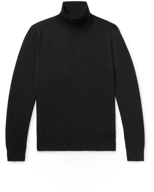 Z Zegna Cashmere and Silk-Blend Turtleneck Sweater