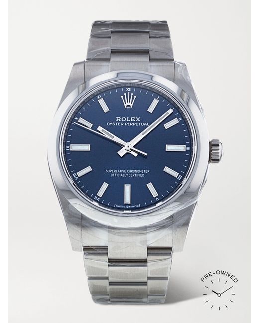 Rolex Pre-Owned 2021 Oyster Perpetual Automatic 34mm Oystersteel Watch Ref. No. 124200