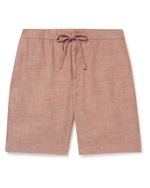 Frescobol Carioca Felipe Cotton and Linen-Blend Drawstring Shorts