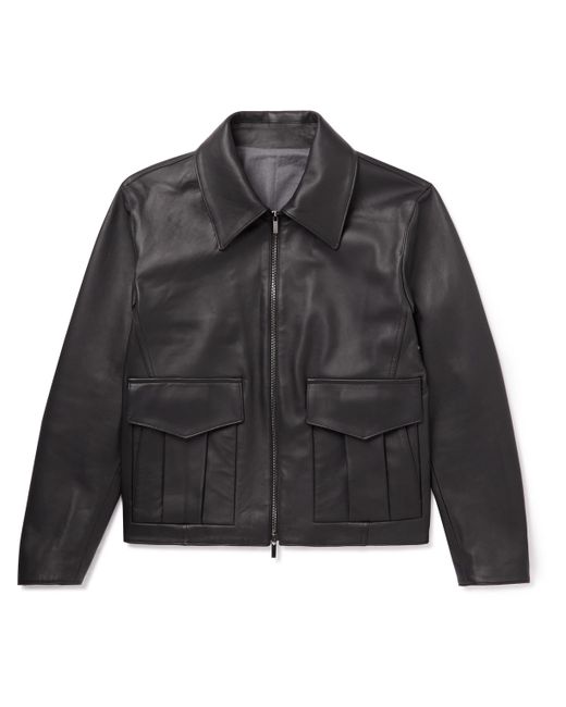 Stoffa Throwing Fits Leather Flight Jacket