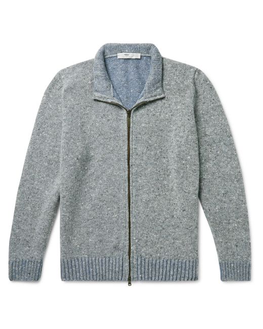 Inis Meáin Donegal Merino Wool and Cashmere-Blend Zip-Up Cardigan